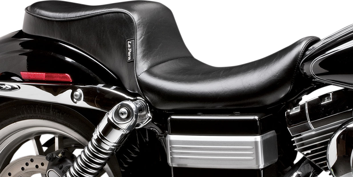 LE PERA Cherokee Seat - Smooth - Black - Dyna '04-'05