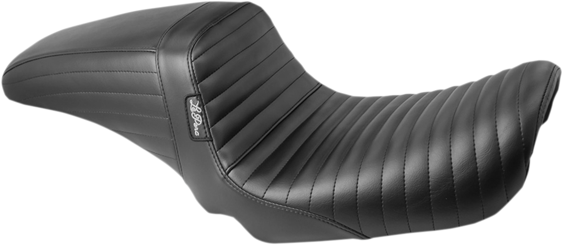 LE PERA Kickflip Daddy Long Legs Seat - Pleated - Black - Dyna '06-'17