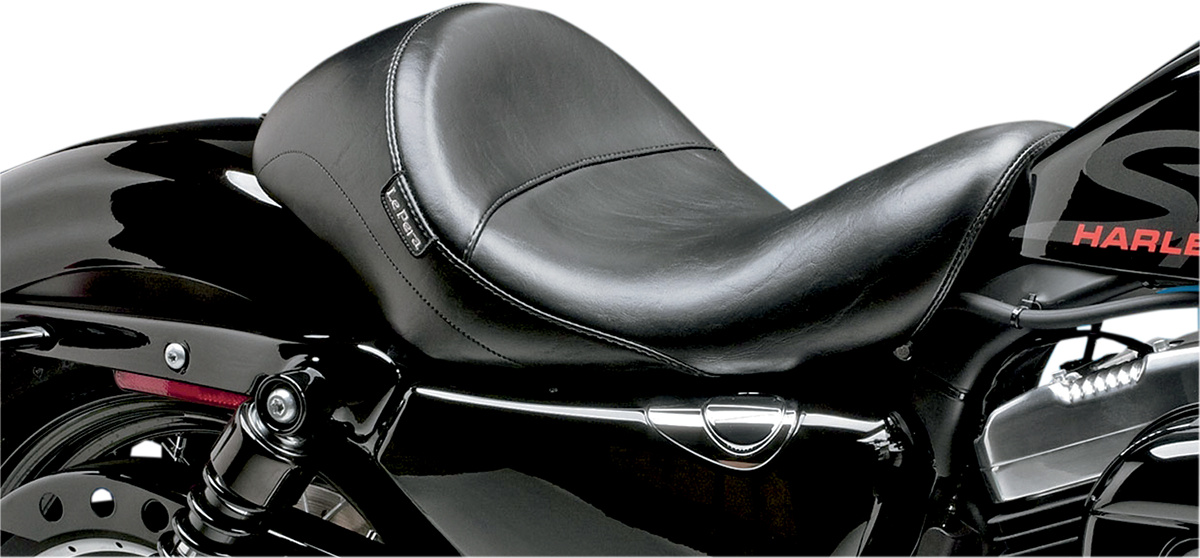 LE PERA Aviator Solo Seat - Smooth - Black - Sportster '04-'22