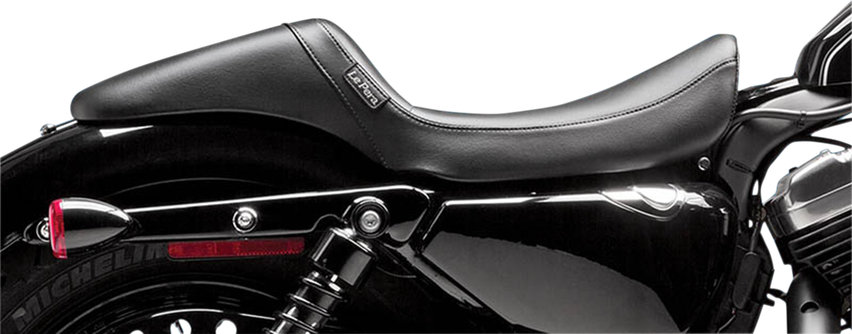 LE PERA Daytona Sport Daddy Long Legs Seat - Smooth - Black - Sportster '04-'22