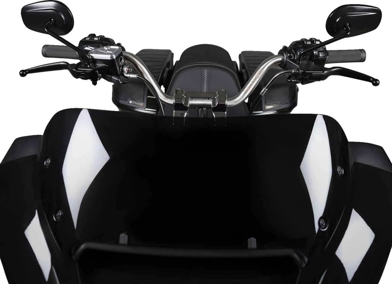 THRASHIN SUPPLY CO. Handlebar - High Bend - Stainless Steel TSC-2715-0