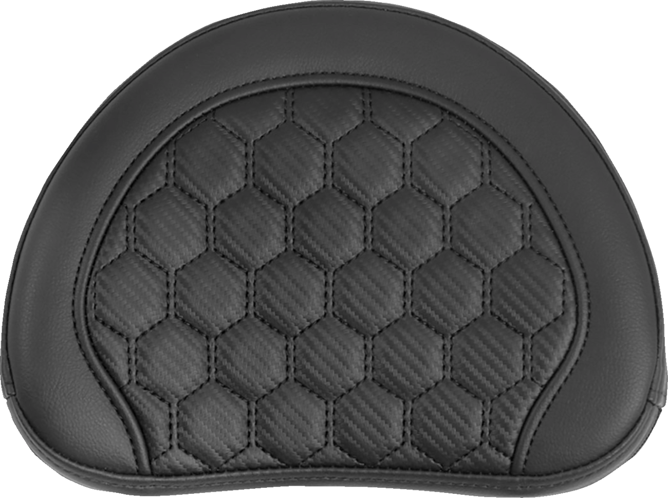 SADDLEMEN RoadSofa* Sissy Bar Pad - Honeycomb - Black Stitching