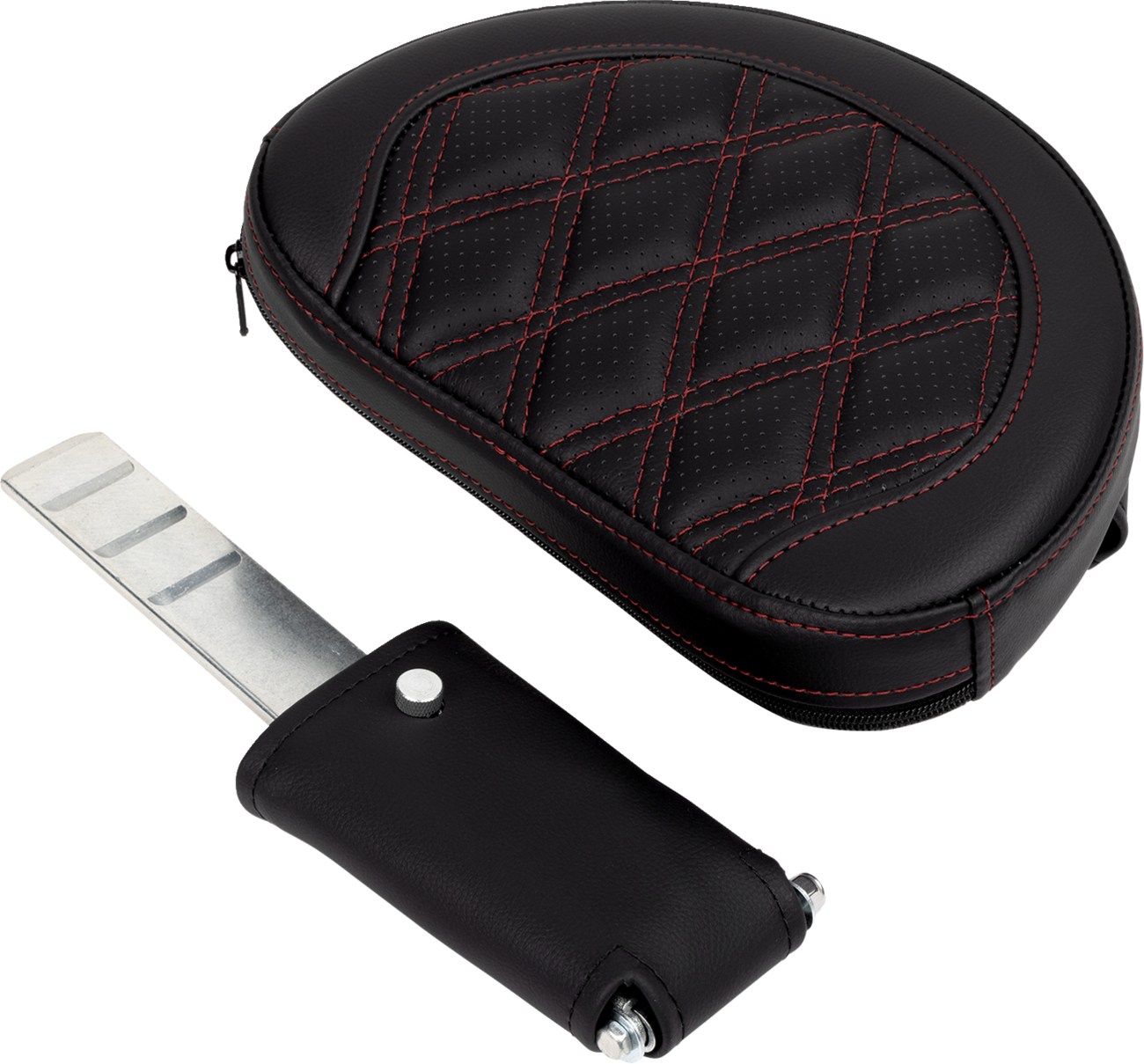 SADDLEMEN Roadsofa™ Seat - with Backrest - Wine Berry Stitch - Touring '08-'24