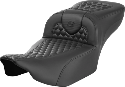SADDLEMEN Roadsofa™ Extended Reach Seat - without Backrest - Honeycomb - Touring '23.5-'25