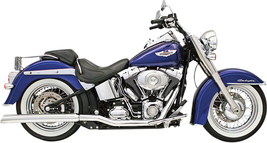 BASSANI XHAUST Tru Dual Exhaust - '86-'06 SOFTAIL MODELS
