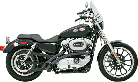 BASSANI XHAUST Radial Sweeper Exhaust - Black - '07-'13 XL