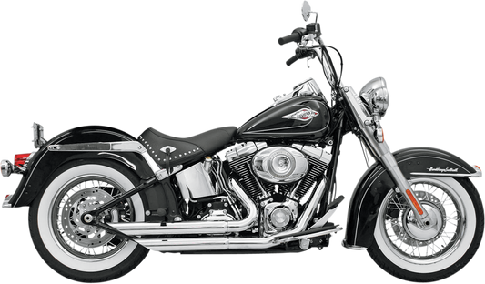 BASSANI XHAUST FireFlight Exhaust - Chrome - Softail