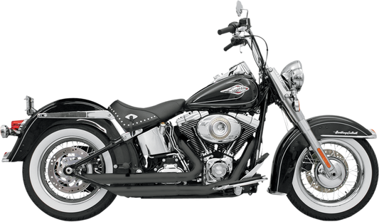BASSANI XHAUST FireFlight Exhaust - Black - Softail