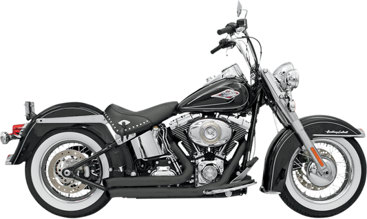 BASSANI XHAUST FireSweep Exhaust - Black - Softail