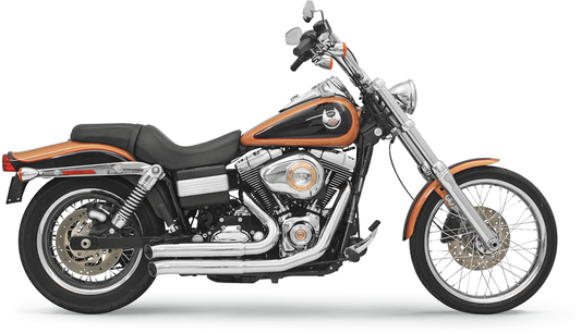 BASSANI XHAUST FireSweep Exhaust - Chrome - FXD