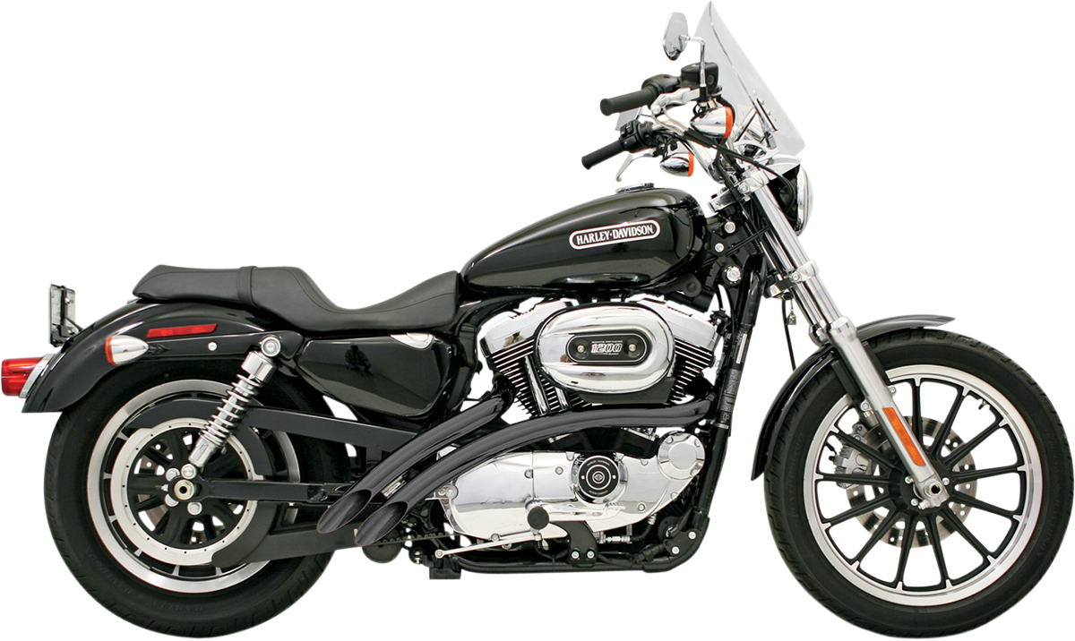 BASSANI XHAUST Radial Sweeper Exhaust - Black - '86-'03 XL