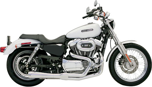 BASSANI XHAUST Road Rage Exhaust - Chrome - Short - '04-'13 XL