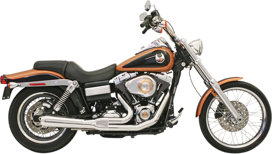 BASSANI XHAUST Road Rage Exhaust - Chrome - Short - '06-'17 FXD