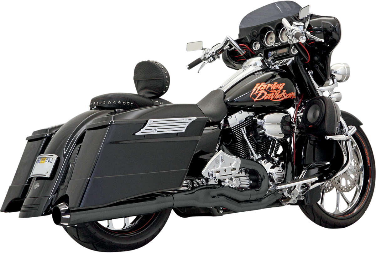 BASSANI XHAUST B1 2:1 Exhaust - Black - '95-'16 TOURING MODELS