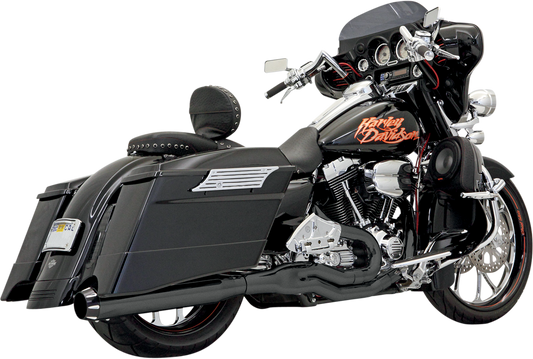 BASSANI XHAUST B1 2:1 Exhaust - Black - '95-'16 TOURING MODELS