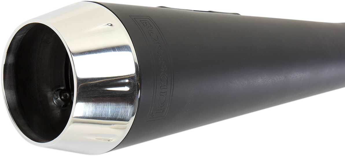 BASSANI XHAUST Road Rage Exhaust - Black - Short - '06-'17 FXD