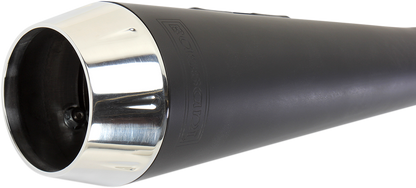 BASSANI XHAUST Road Rage Exhaust - Black - Short - '06-'17 FXD