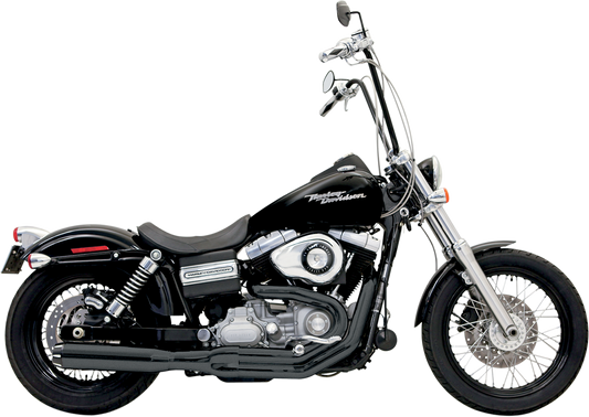 BASSANI XHAUST B1 2:1 Exhaust - Black - '91-'17 DYNA MODELS
