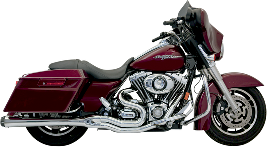 BASSANI XHAUST B4 2:1 Exhaust - Chrome - Megaphone - 1995-2016 TOURING MODELS