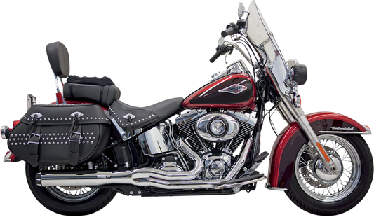 BASSANI XHAUST B1 2:1 Exhaust - Chrome - '86-'17 SOFTAIL