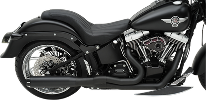 BASSANI XHAUST B1 2:1 Exhaust - Black - '86-'17 SOFTAIL MODELS
