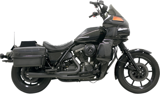 BASSANI XHAUST Road Rage 2:1 Exhaust - Black - 1987 - 2000 FXR MODELS