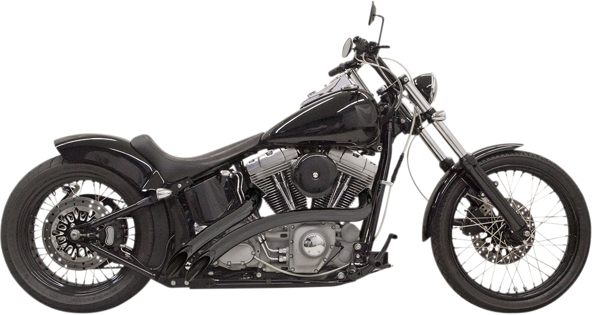 BASSANI XHAUST Radial Sweeper Exhaust - Black - 1986-2017 SOFTAIL/DYNA MODELS