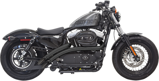 BASSANI XHAUST Radial Sweeper Exhaust - Black - '14-'19 SPORTSTER MODELS