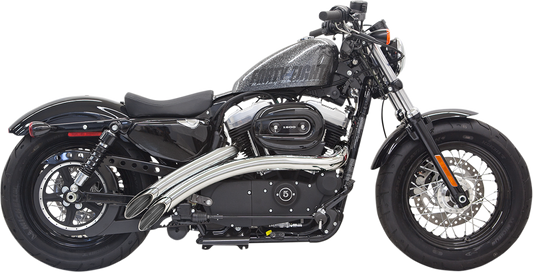 BASSANI XHAUST Radial Sweeper Exhaust - Chrome - '14-'19 SPORTSTER MODELS