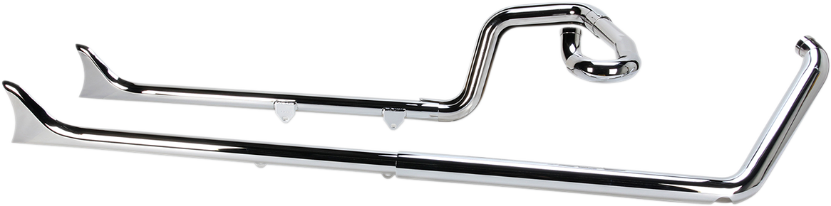 BASSANI XHAUST Fishtail Exhaust - 36" - 2007-2017 SOFTAIL MODELS