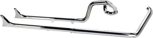 BASSANI XHAUST Fishtail Exhaust - 36" - 2007-2017 SOFTAIL MODELS