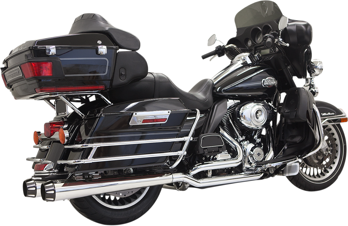 BASSANI XHAUST Down Under Exhaust - Chrome - Megaphone - '09-'16 TOURING MODELS