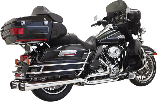 BASSANI XHAUST Down Under Exhaust - Chrome - Megaphone - '09-'16 TOURING MODELS