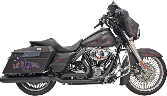 BASSANI XHAUST Down Under Exhaust - Black - Straight Can - 2009-2016 TOURING MODELS