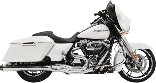 BASSANI XHAUST B4 2:1 Exhaust - 2017 - 2021 TOURING Chrome - Megaphone