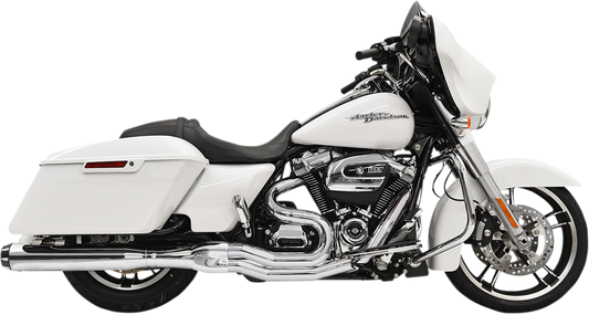 BASSANI XHAUST B4 2:1 Exhaust - Chrome - Straight Can - '17-'24 TOURING