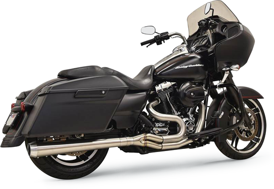 BASSANI XHAUST 2:1 Exhaust - Stainless Steel - Megaphone - '95-'16 TOURING