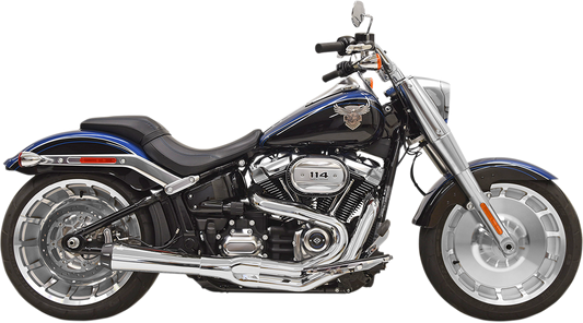 BASSANI XHAUST 2:1 Exhaust - Chrome - '18-'20 SOFTAIL MODELS