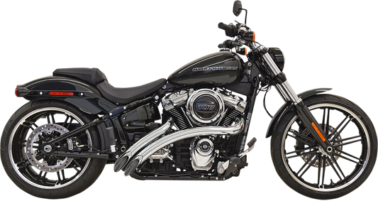 BASSANI XHAUST Radial Sweeper Exhaust - Chrome - '18-'21 SOFTAIL