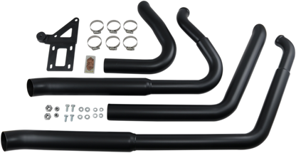 BASSANI XHAUST Pro Street Exhaust - Black - '18-'20 SOFTAIL MODELS