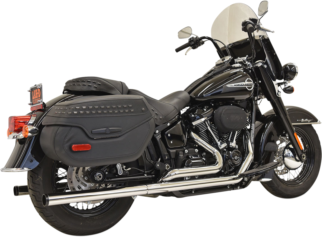 BASSANI XHAUST Dual Exhaust - Straight Mufflers - 2018-2020 SOFTAIL MODELS