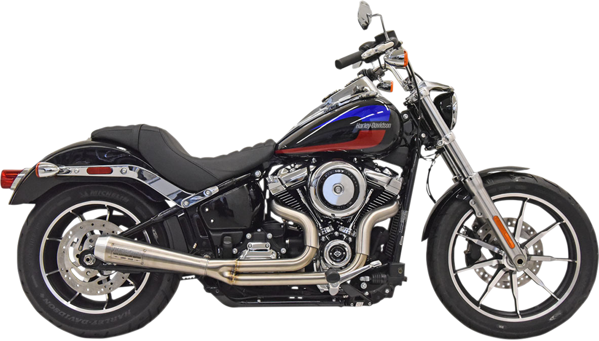 BASSANI XHAUST 50th Anniversary 2:1 Exhaust - Stainless Steel - '18-'21 SOFTAIL