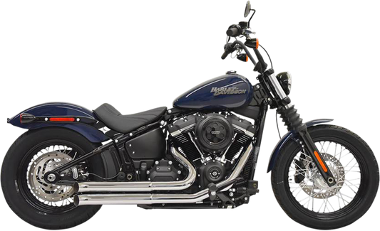 BASSANI XHAUST Pro Street Exhaust - Chrome - 2018-2021 SOFTAIL MODELS