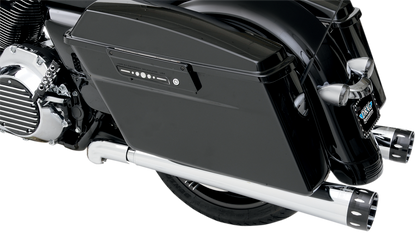 BASSANI XHAUST Megaphone Mufflers - Chr/Pol - Tapered - Performance Baffle - '95-'16 TOURING MODELS