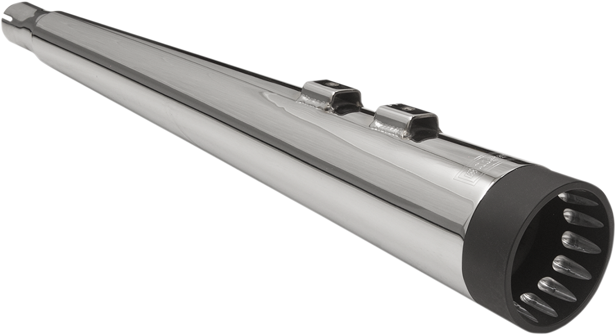 BASSANI XHAUST DNT Megaphone SLIP-ON Muffler - TOURING 1995-2016 Chrome/Black