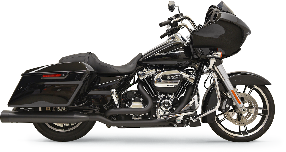 BASSANI XHAUST Down Under Headpipes - Black - '17-'22 TOURING