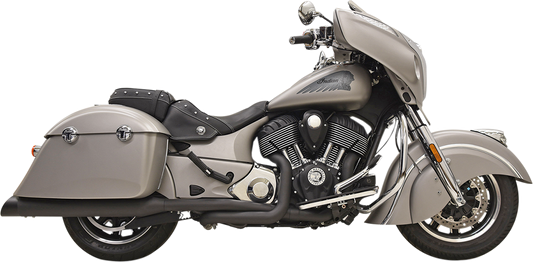 BASSANI XHAUST True Dual Exhaust - Black - '14-'19 INDIAN