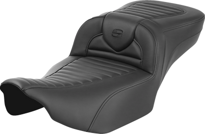 SADDLEMEN Roadsofa™ Extended Reach Seat - without Backrest - Tuck-n-Roll - Touring '23.5-'25