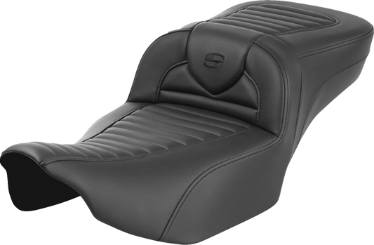 SADDLEMEN Roadsofa™ Extended Reach Seat - without Backrest - Tuck-n-Roll - Touring '23.5-'25