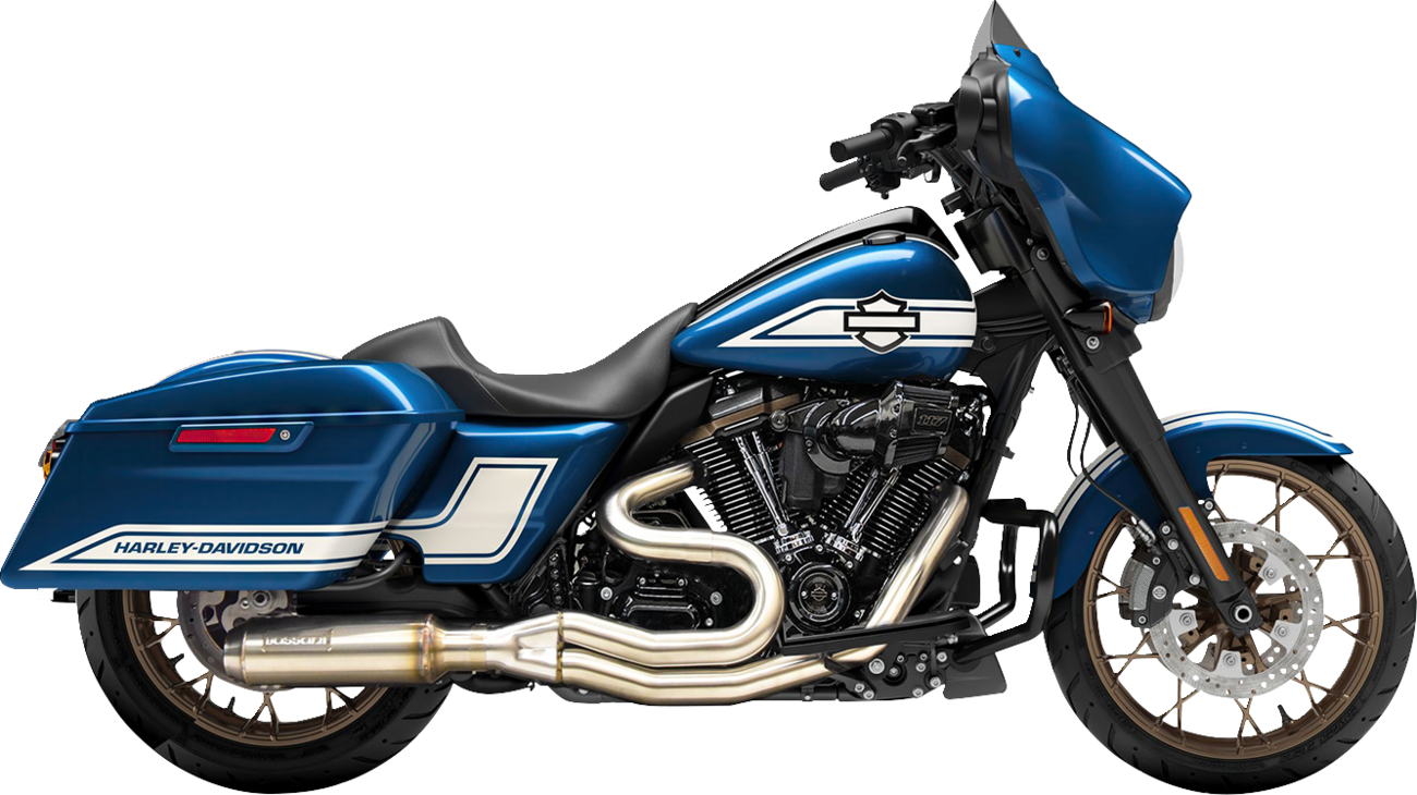 BASSANI XHAUST 2-into-1 Road Rage 3 Exhaust System - Stainless Steel - '17-'24 TOURING